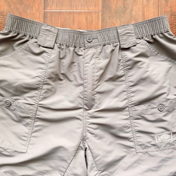 AFTCO Nylon Shorts 40” Grey Outdoor Fishing Camping Cargo Outdoor Hiking Stretch - Picture 6 of 16